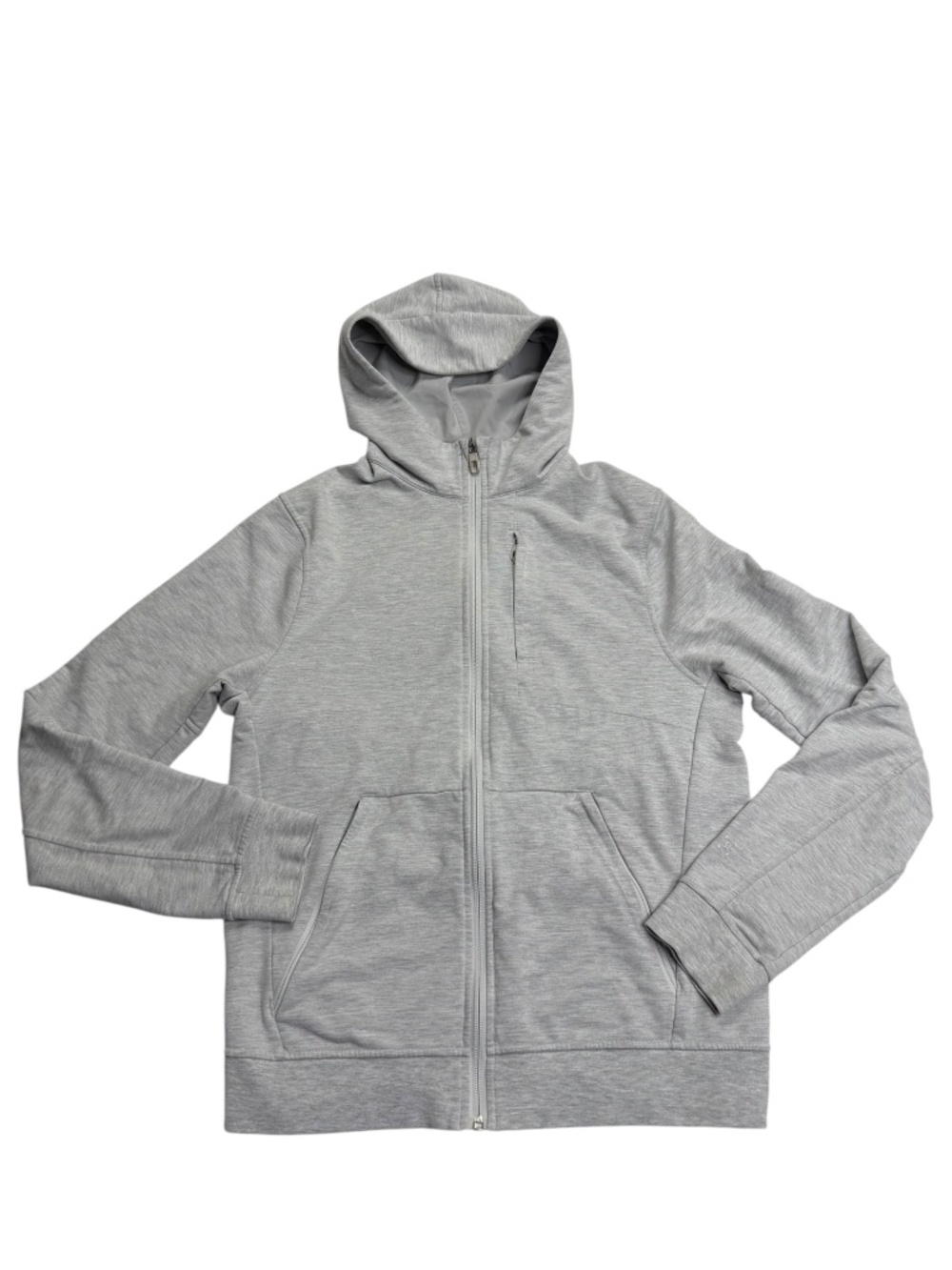 Lululemon City Sweat Full Zip Hoodie Men’s S Heathered Ultra Light Grey - Picture 3 of 15